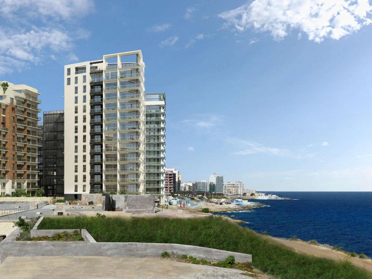Seafront Lux Apart Inc Pool, Upmarket Area สลีมา ภายนอก รูปภาพ